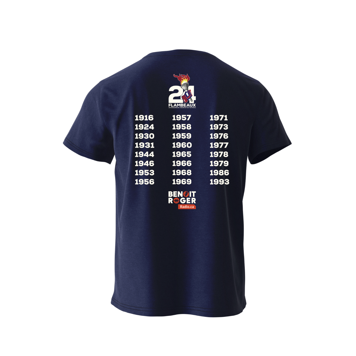 T-shirt - 24 Flambeaux - Marine