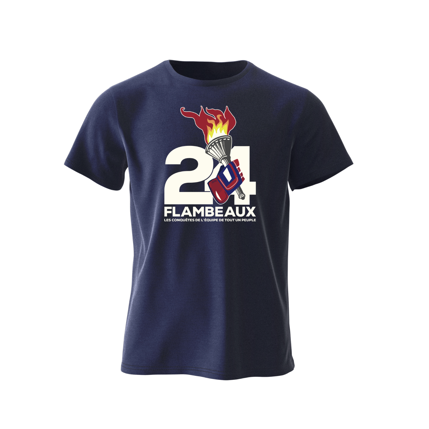 T-shirt - 24 Flambeaux - Marine