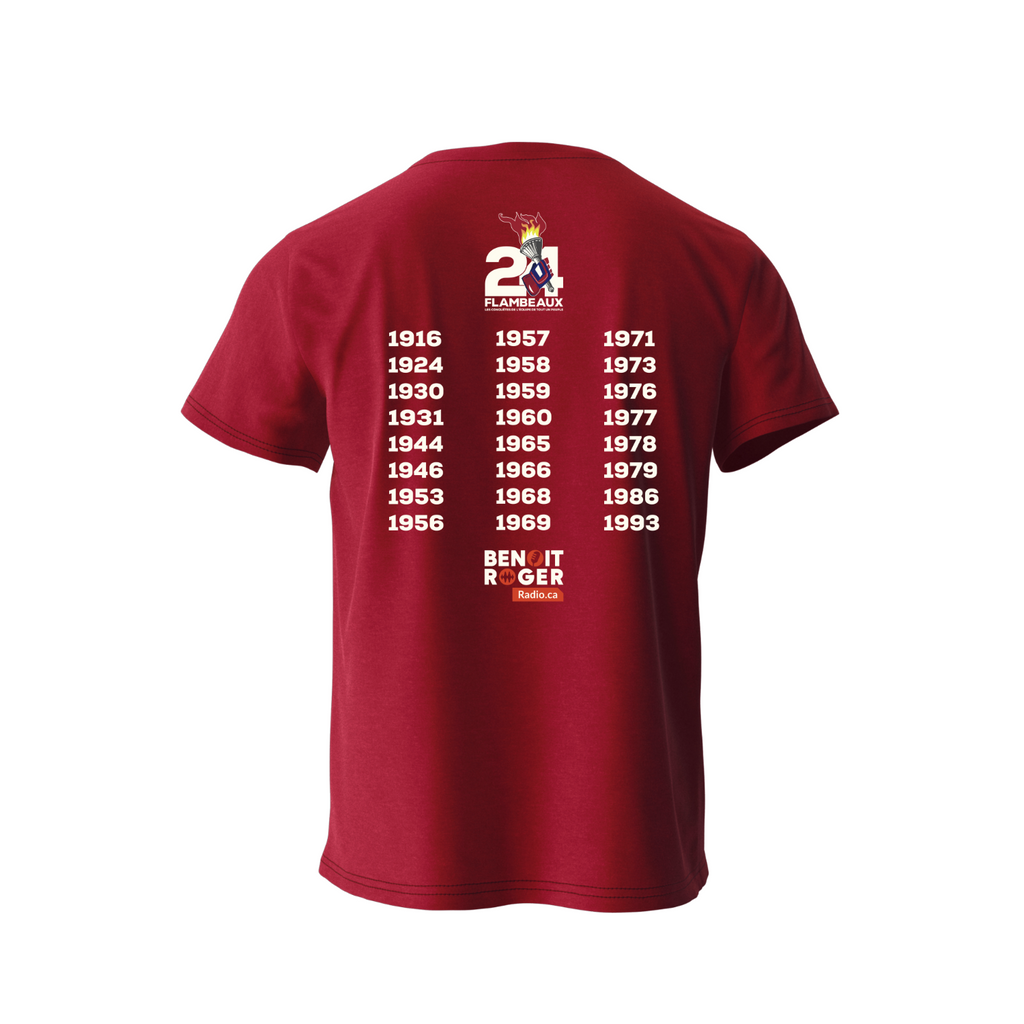 T-shirt - 24 Flambeaux - Rouge